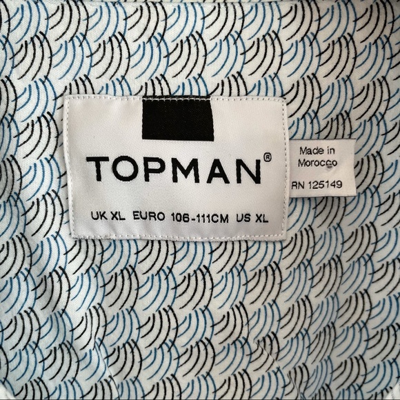 Topman Slim Fit Casual Button Down Shirt - Picture 2 of 3